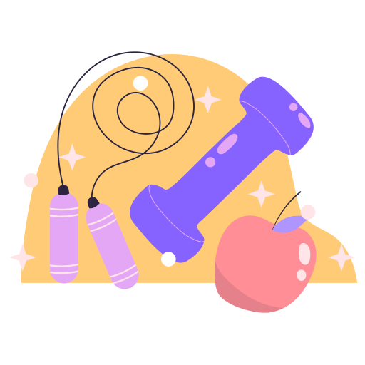 Healthy lifestyle stickers created by Stickers Flaticon