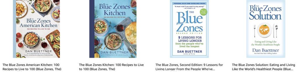 Blue zone books